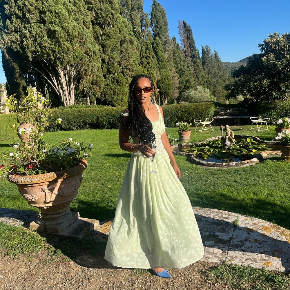 Chic Light Green Maxi Dress